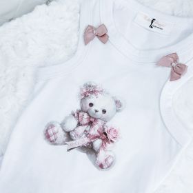 Hugs x Kisses Dog Dress (Color: White, size: LG)