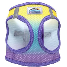 American River Choke Free Dog Harness Ombre Collection (Color: Lemonberry Ice, size: large)