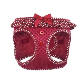 American River Choke Free Dog Harness Polka Dot Collection (Color: Wine Polka Dot, size: 2X/3X-Large)
