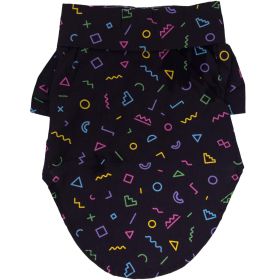 Hawaiian Camp Shirt (Color: Geometric Retro, size: 2X-Large)