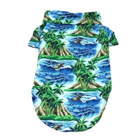 Hawaiian Camp Shirt (Color: Island Life, size: 2X-Large)