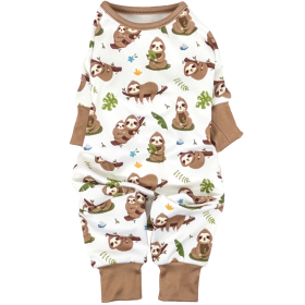 Soft Dog Pajamas (Color: Sloths, size: 2X-Large)