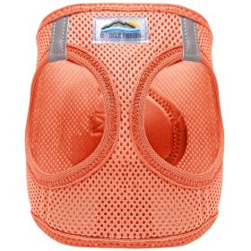 American River Solid Ultra Choke Free Dog Harness (Color: Coral, size: medium)