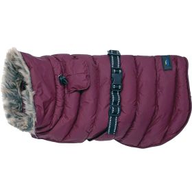 Alpine Extreme Weather Puffer Coat (Color: Burgundy, size: small)
