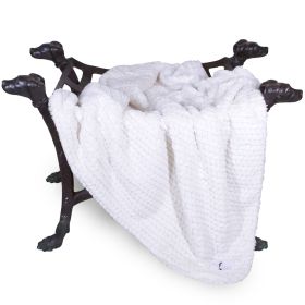 Paris Dog Blankets (Color: Ivory, size: LG)