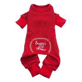 Christmas Dog Pajama (Color: Santa's Lil' Helper, size: medium)