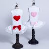 Puff Heart Lace Dog Dress