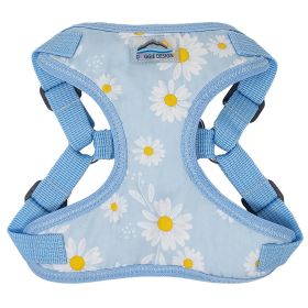 Wrap and Snap Choke Free Dog Harness by Doggie Design (Color: Blue Daisy, size: X-Small)